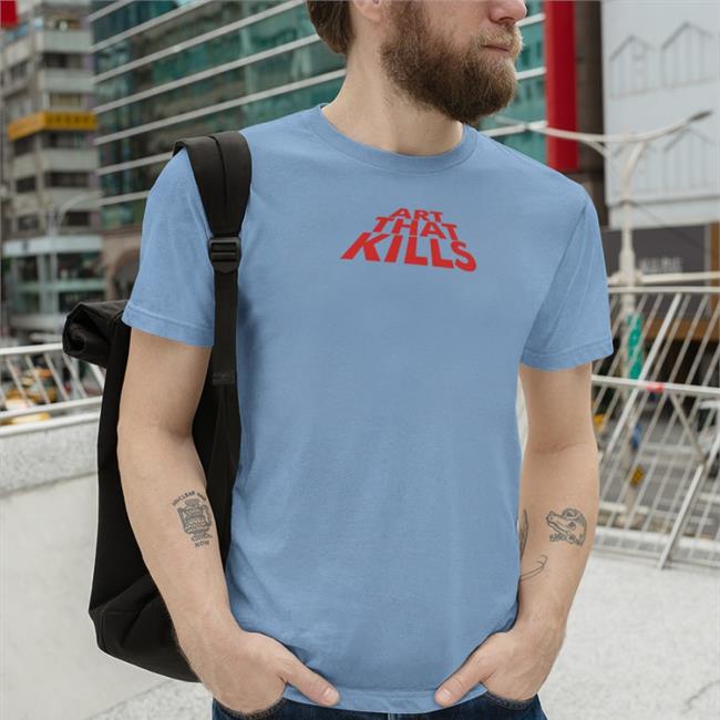 Funny Art That Kills Shirt Gold Hlmboism