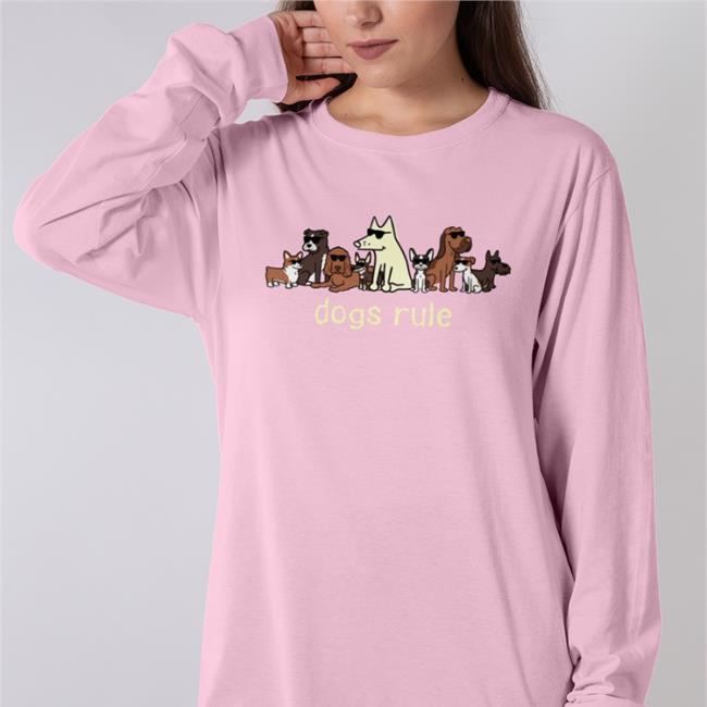 Dogs Rule Sweatshirt Light Blue Dark 53 Shades Of Fruit Kace Fruitkace