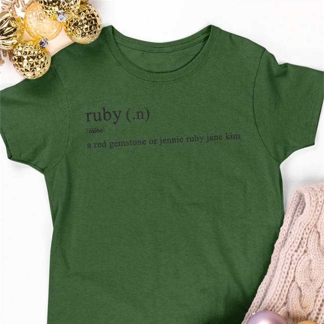 Ruby Roobe A Red Gemstone Or Jennie Ruby Jane Kim Shirt