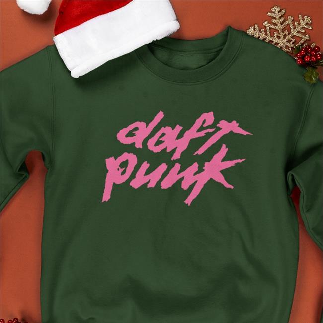 TiSort Fabrikasi Merch Pink Daft Punk Black Tee Wub