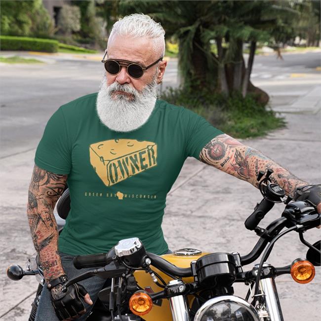 Green Bay Wisconsin Cheesehead Owner Tee Shirt Campeche Collective Merch Green Bay Wisconsin Cheesehead Owner Tee Shirt