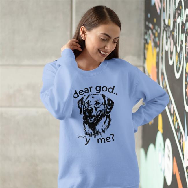 Thegoodshirts Merch Dear God Why Y Me Hooded Sweatshirt Shirts That Go Hard