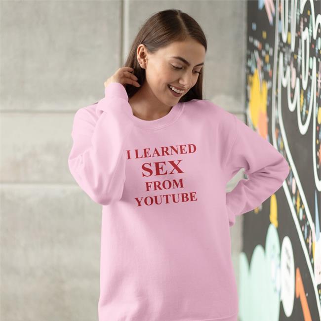 Original I Learned Sex From Youtube Shirt Shirtsthtgohard White