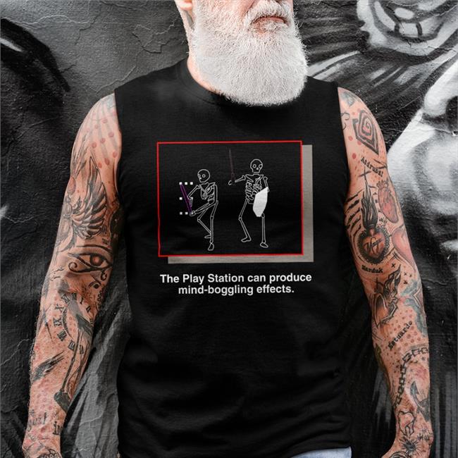Clammy Heart The Play Station Can Produce Mind-Boggling Effects Hoodie Shirt Black Clammyheart