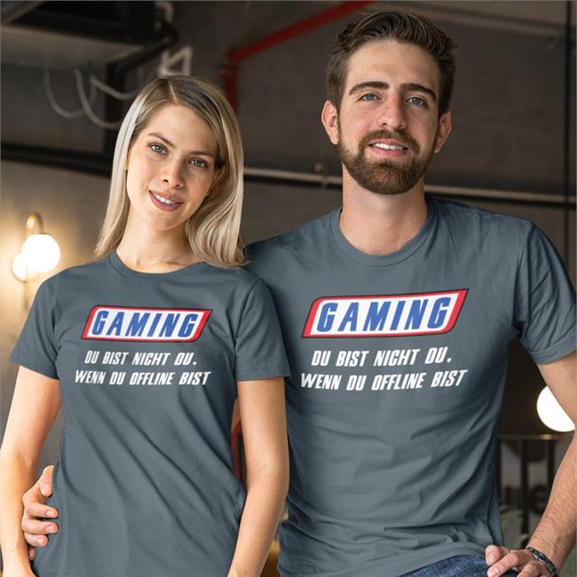 Mahluna Gaming Du Bist Nicht Du Wenn Du Offline Bist Tee Shirt Itsmahluna
