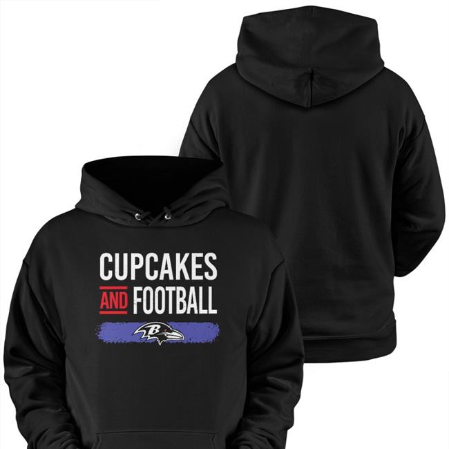 Cupcakes And Football Baltimore Ravens T Shirt Duff Goldman
