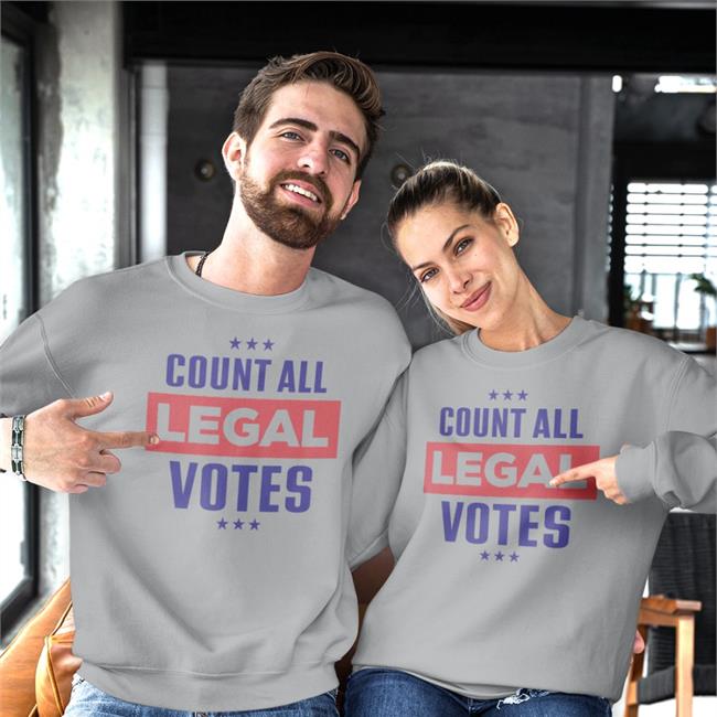 Johnrockshomes John M. Cameron Count All Legal Votes hoodie White