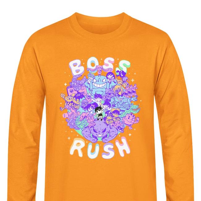Navy Omocat Shop Boss Rush T Shirt Omori Boss Rush T Shirt