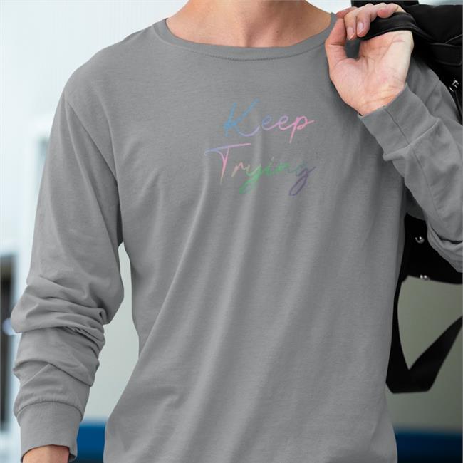 Keep Trying V Neck T Shirt Tryguys Merch