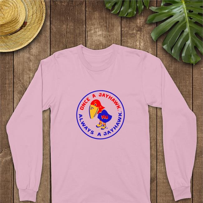 Charliehustle Merch Once A Jayhawk Always A Jayhawk Classic Offical Tee Shirt Kansas Jayhawk Fans