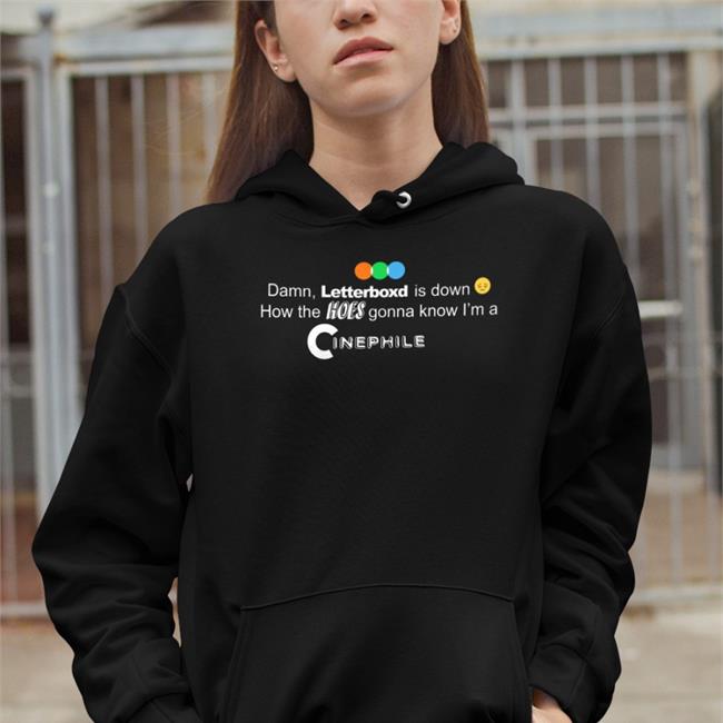 Damn Letterboxd Is Down How The Hoes Gonna Know I'm A Cinephile Shirt Karsten Runquist