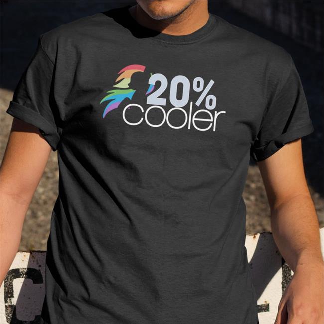 BlitzyPony Rainbow Dash 20% Cooler Baseball Sleeve Tee