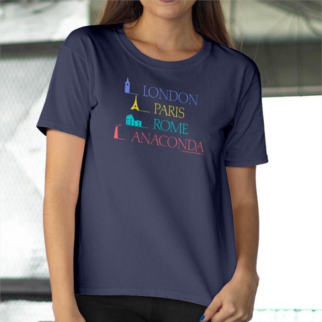 London Paris Rome Anaconda Long Sleeve T Shirt 1989 Brindar Design