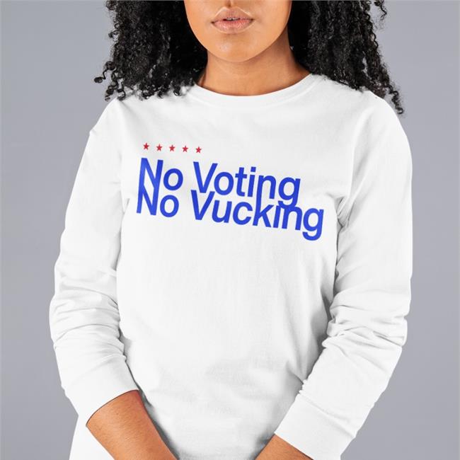 No Voting No Vucking Long Sleeve T Shirt Blk Trina And Saucy Santana No Voting No Vucking Tee Big L Atlsolid