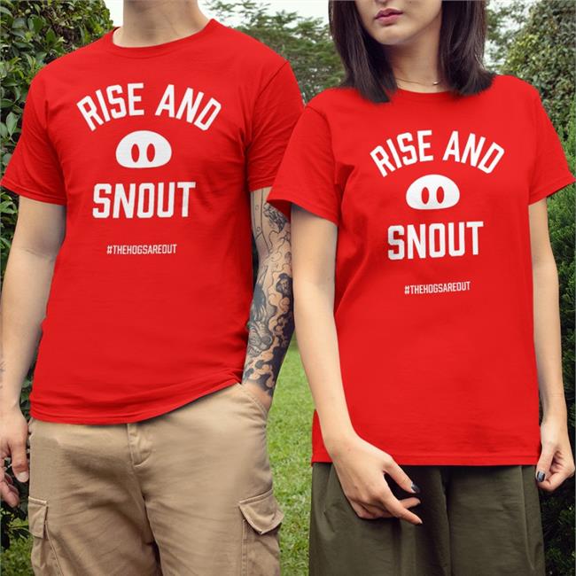 Bonfire Merch Rise And Snout Arkansas Vs Byu Football #Thehogsareout Shirt John Nabors Jacobchatch