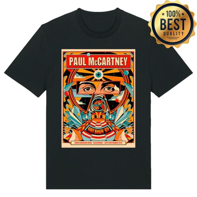 Official Paul Mccartney Merch Store Got Back 2025 Santa Barbara Event Tees