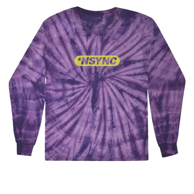 Official Nsync Merch Nsync 2023 Logo Tie Dye Hoody