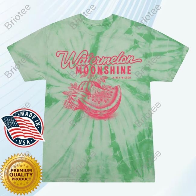 Official Lainey Wilson Clothing Store Shop Watermelon Moonshine Tie Dye Tee Shirt Laineywilson Merch