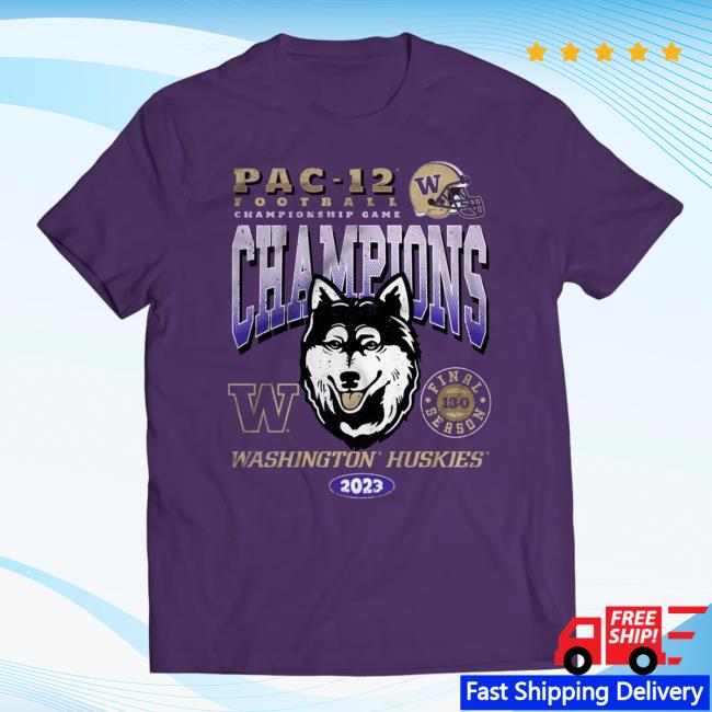 Simply Seattle Washington Huskies 2023 Pac-12 Champions Dawgs On Top Tshirt