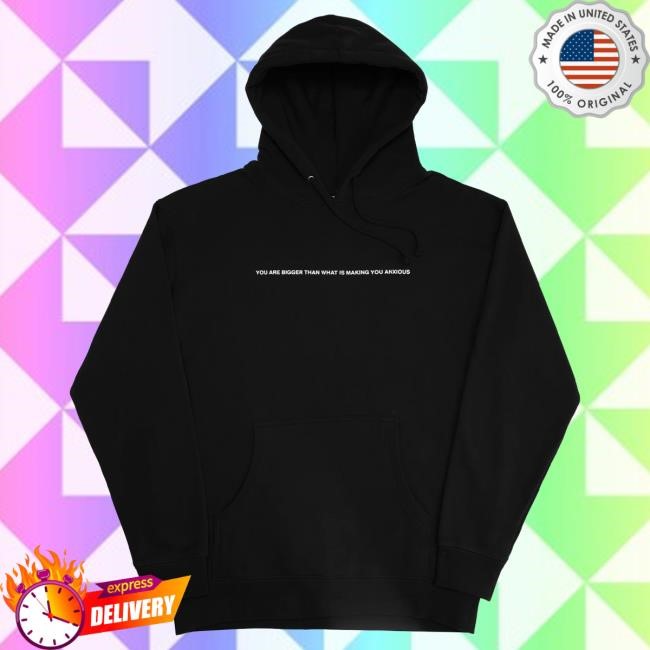 Official WNRS Merch Store We're Not Really Strangers Your Anxiety Is Lying To You Popover Hoodie
