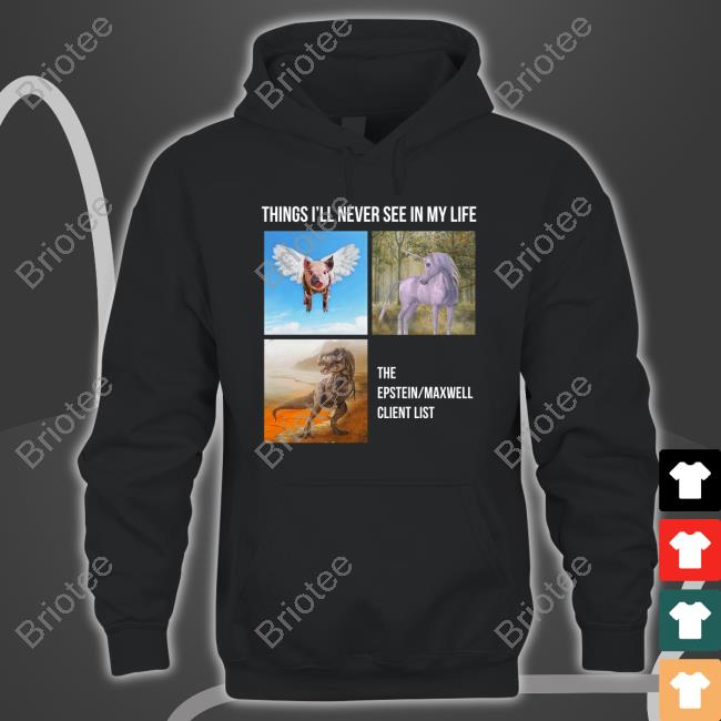 Things I'll Never See In My Life The Epstein Maxwell Client List Long Sleeve T Shirt