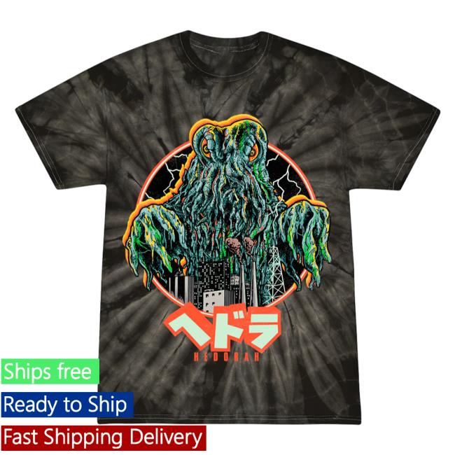 Official Cavity Colors Hedorah The Smog Monster 3D Tie Dye T Shirt Cavitycolors