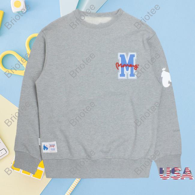 Official Money Clothing Big M Sweatshirts Gray Melange