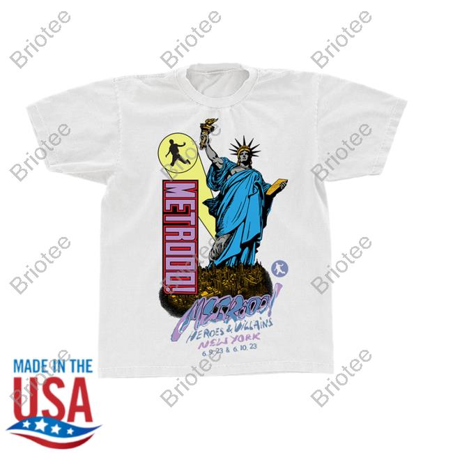 Official Metro Boomin Clothing Store Shop Ny Heroes & Villains T Shirt Metroboominshop Merch