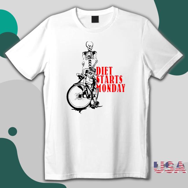 Official Skeleton Diet Starts Monday Shirt