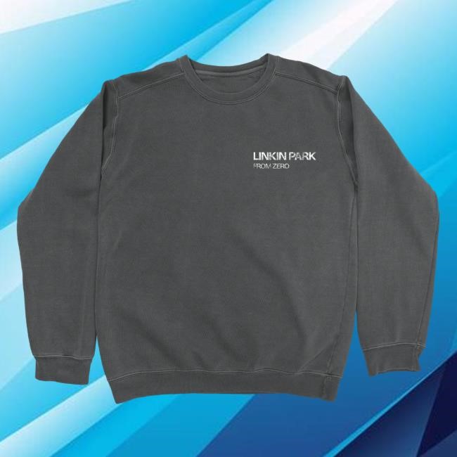 From Zero Distressed Logo Crewneck Sweatshirt – Linkin Park Store