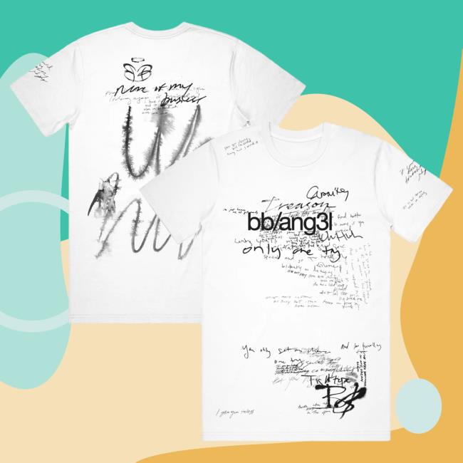 Official Tinashe Merch Store Tinashe Bb/Ang3l White Shirt 2024
