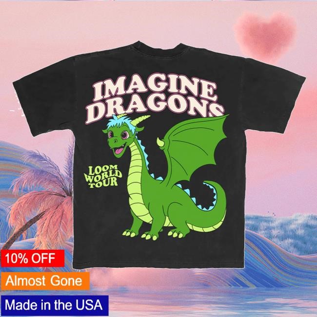 Imagine Dragons Official Merch Store Black Cartoon Dragon New Shirt Imagine Dragons Clothing Shop Imaginedragonsmusic