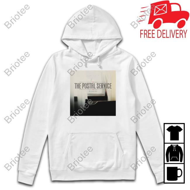 Official Postal Service Give Up Album Cover Tee Postal Service Give Up Album Cover Tee Shirt