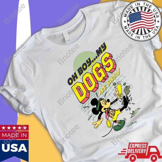 Official RunDisney Expo Mickey Oh Boy My Dogs Are Barking Long Sleeve Tee
