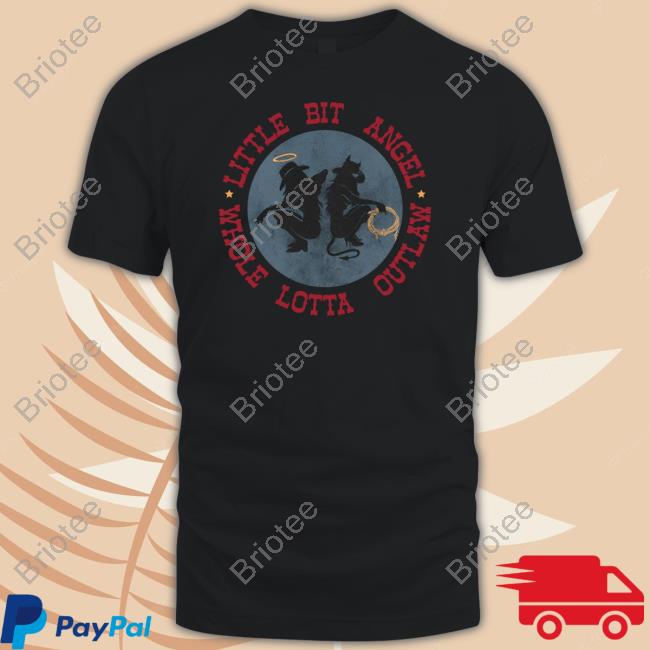 Little Bit Angel Whole Lotta Outlaw Tee