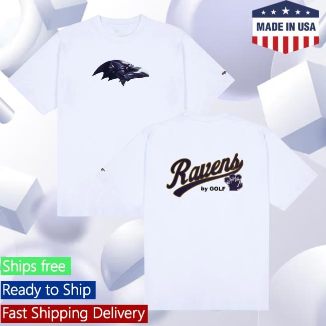 Official Golf Wang Merch Ravens Cutout Hot Shirt White by Golf Wang x NFL