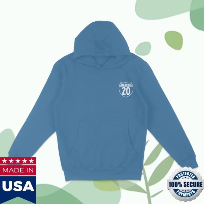 Official Jonas Brothers Store Greeting's From Your Hometown Tour Hoodies - Blue