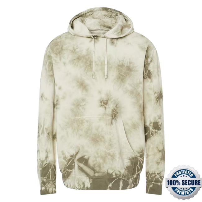 Official Kohls Apparel Clothing Store Shop Merch Independent Trading Co Midweight Tie-Dye Sweater Tie Dye Olive