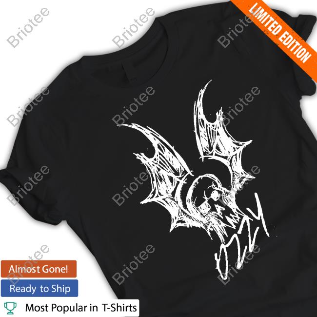 Ozzy Osbourne Bat Sketch Black Crewneck Sweatshirt