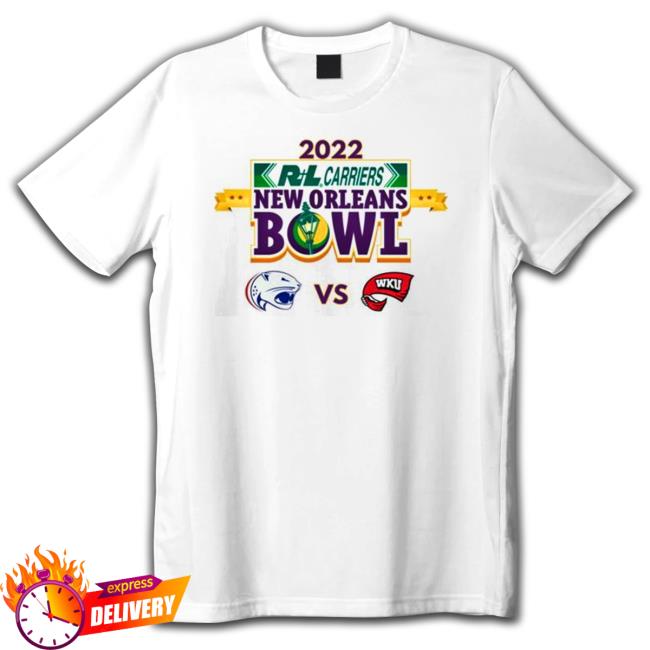 Official South Alabama Vs Western Kentucky 2022 R+l Carriers ​new Orleans Bowl Matchup Long Sleeve Tee
