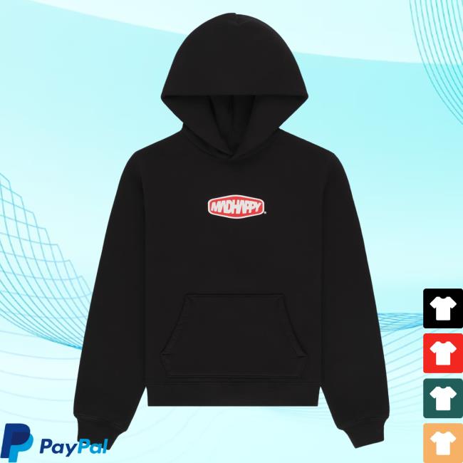 Official Madhappy Clothing Merch Store Our Seasonal Graphics Hexagon Hoody Black Mad Happy Shop
