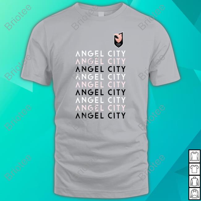 Angel City FC Merch ACFC X Mitchell And Ness Wordmark Triblend Tee