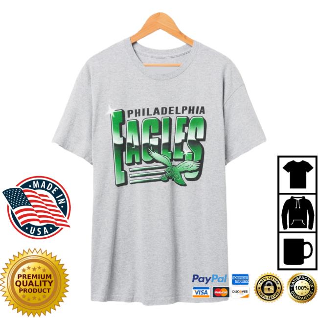 Official Junk Food Apparel Clothing Store Shop Junkfoodclothing Philadelphia Eagles Chrome Flea Market T Shirt