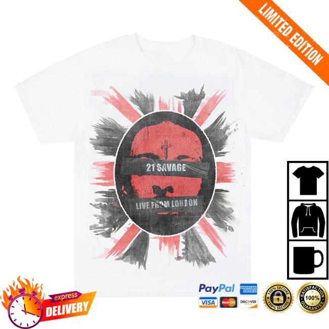 Official 21 Savage Merch Store Saint Laurent Don 21 Savage Live From London Attractive Shirt 21 Savage Apparel Clothing 21Savage