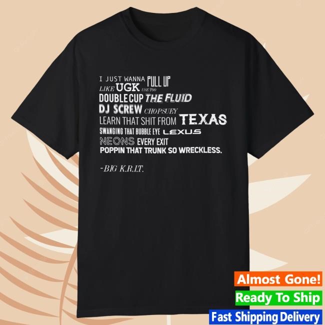 Official Big Krit Shop Big K.R.I.T. Pull Up T Shirt