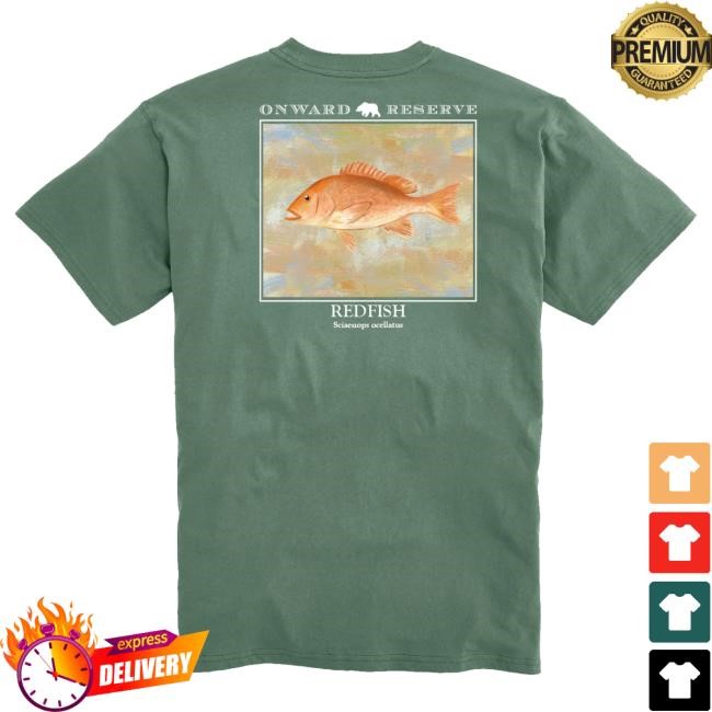 Posy Green Redfish Tee Onward Reserve Fishing