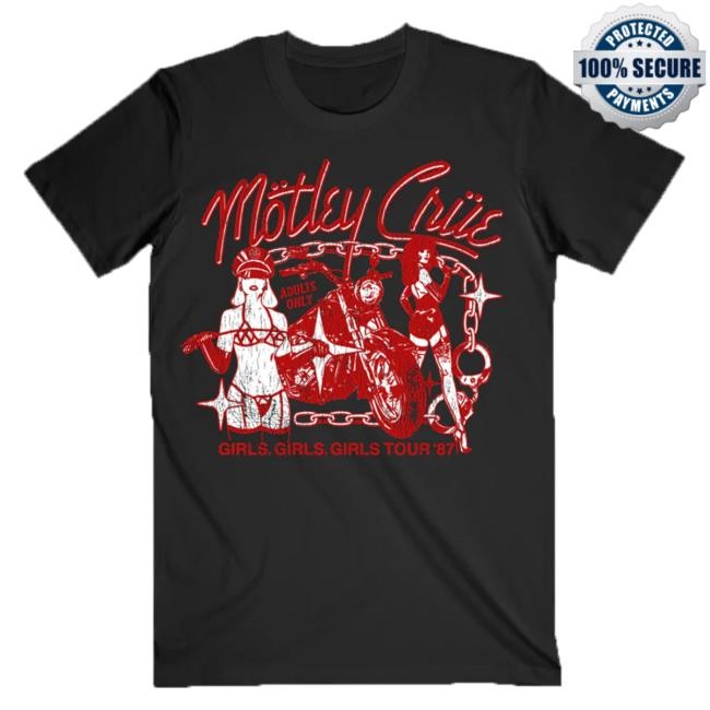 Official Motley Crue Merch Store Mötley Crüe Girls 87 Tour Shirts
