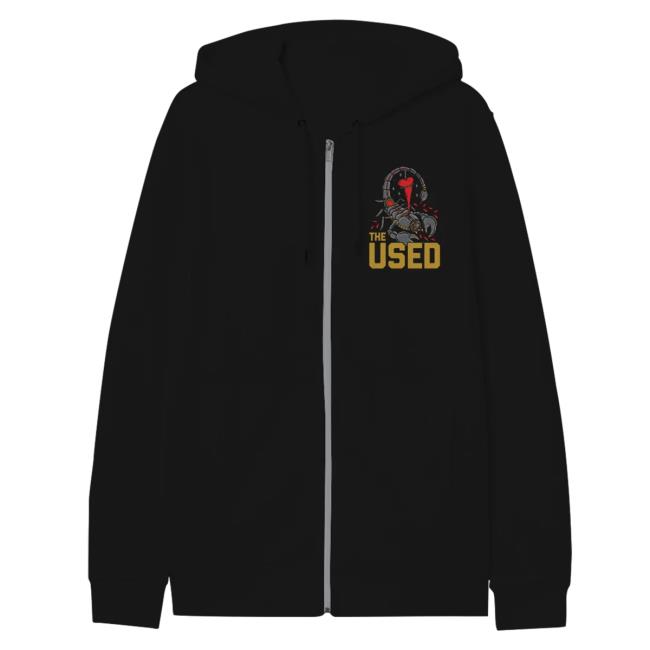 Official The Used Merch Scorpion Zip Up Sweaters