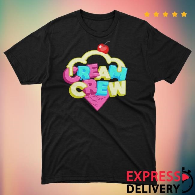 Cream Crew Colourful Logo T Shirt | Official Cream Crew Merch – Creator Ink