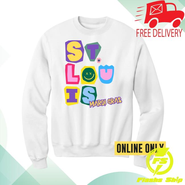 Arch Champion Mardi Gras White Pullover Sweatshirt